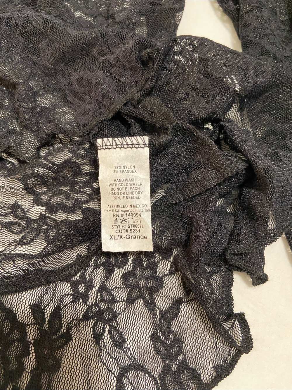 🖤 Sheer Lace Tie-Front Ruffle Top🖤 - Picture 13 of 16